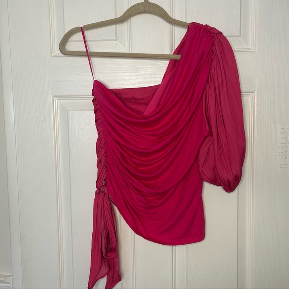 Dolan Ruched One Shoulder Top - Picture 9 of 14